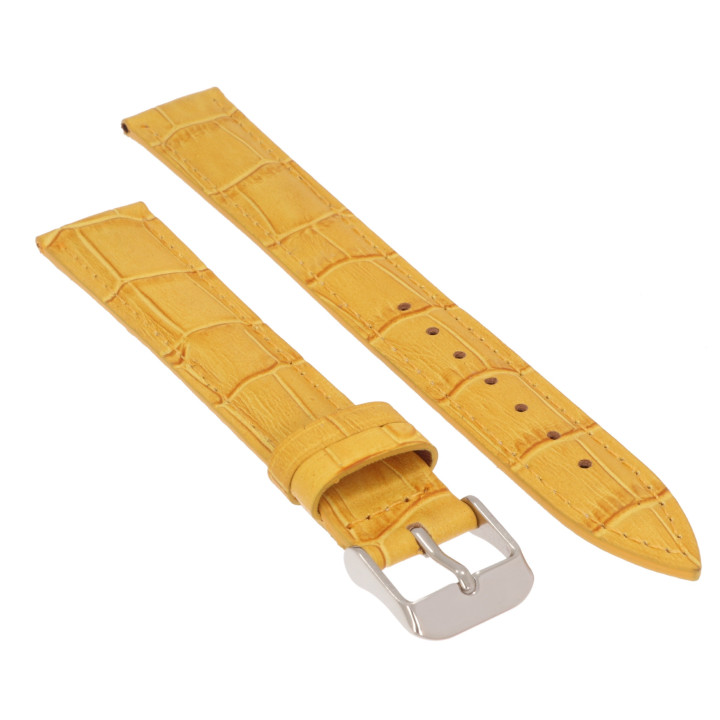 PASEK DO ZEGARKA 18 mm DILOY 379EL.18.10 ŻÓŁTY DŁUGI