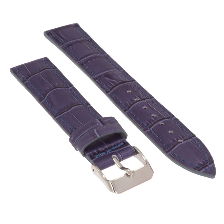 PASEK DO ZEGARKA 20 mm DILOY 379EL.20.5 GRANATOWY DŁUGI