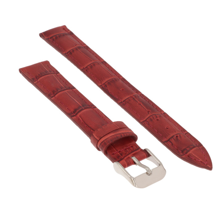 PASEK DO ZEGARKA 16 mm DILOY 379EL.16.4 BURGUNDIA DŁUGI