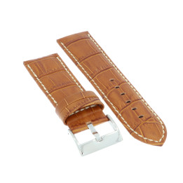 PASEK DO ZEGARKA 24 mm DILOY 378.24.9 BRĄZOWY