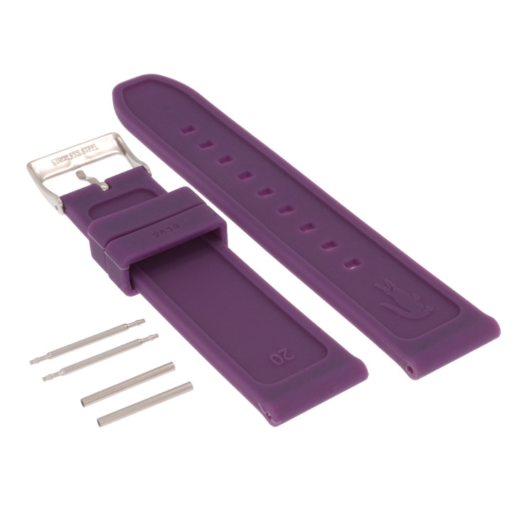 ORYGINALNY PASEK LACOSTE 2020075 20 mm FIOLETOWY