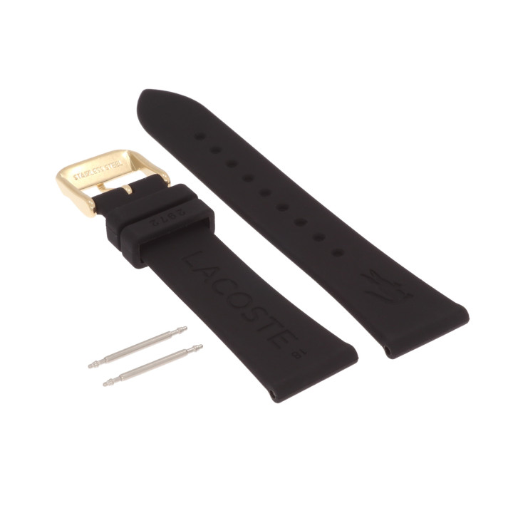 ORYGINALNY PASEK LACOSTE 2001052 18 mm CZARNY