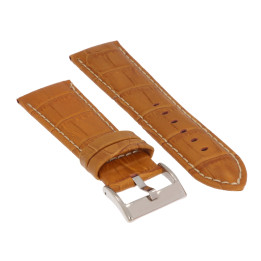 PASEK DO ZEGARKA 26 mm DILOY 378EA.26.9 BRĄZOWY