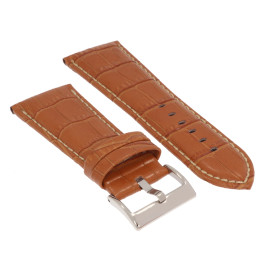PASEK DO ZEGARKA 30 mm DILOY 378EA.30.3 BRĄZOWY