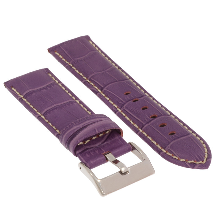 PASEK DO ZEGARKA 24 mm DILOY 378.24.18 (1) FIOLETOWY
