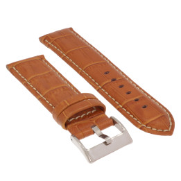 PASEK DO ZEGARKA 24 mm DILOY 378.24.3 BRĄZOWY