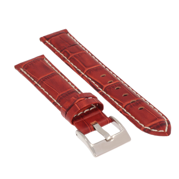 PASEK DO ZEGARKA 20 mm DILOY 378.20.8 BRĄZOWY