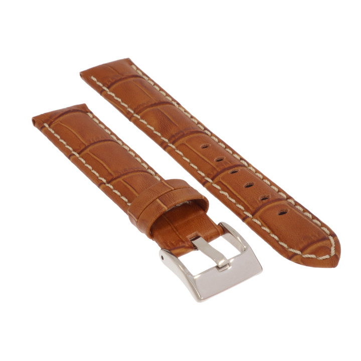 PASEK DO ZEGARKA 18 mm DILOY 378.18.9 BRĄZOWY