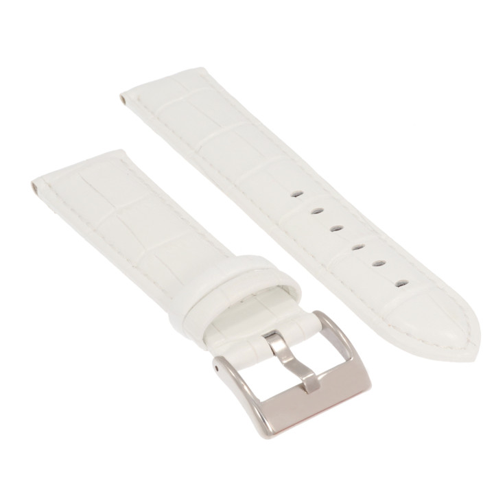 PASEK DO ZEGARKA 22 mm DILOY 368.22.22 BIAŁY