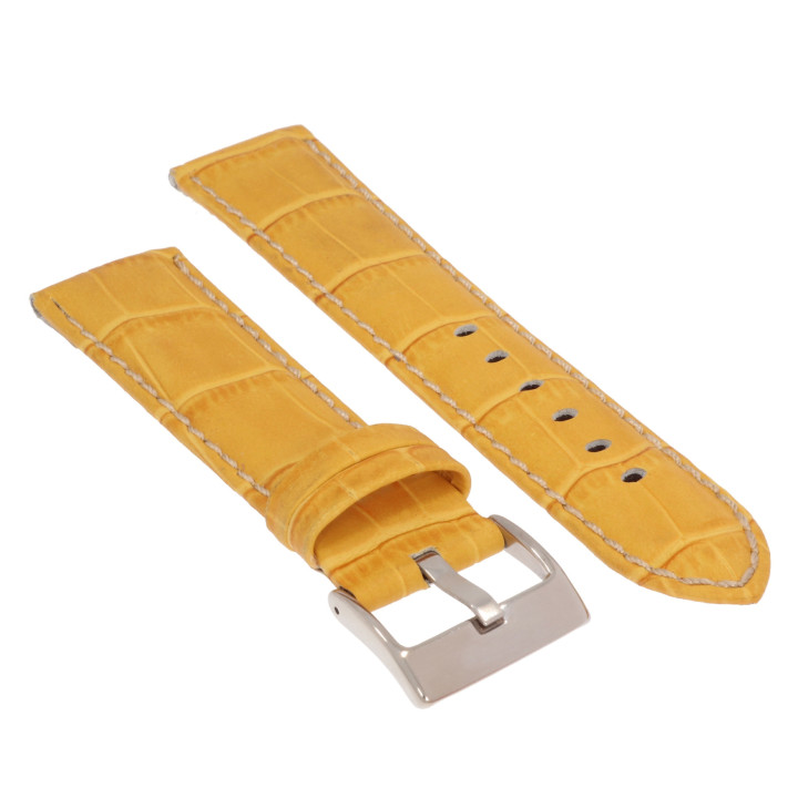 PASEK DO ZEGARKA 22 mm DILOY 378.22.10 ŻÓŁTY