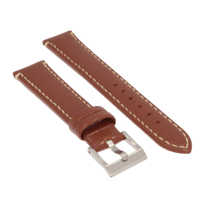 PASEK DO ZEGARKA 18 mm DILOY 373.18.8 BRĄZOWY