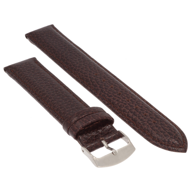PASEK DO ZEGARKA 20 mm XL DILOY 131EL.20.2 CIEMNOBRĄZOWY