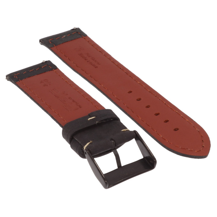PASEK DO ZEGARKA 24 mm DILOY 397.24.1 CZARNY