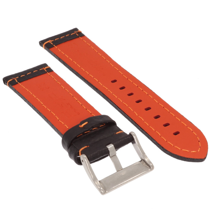 PASEK DO ZEGARKA 24 mm DILOY 394.24.1.12 CZARNY