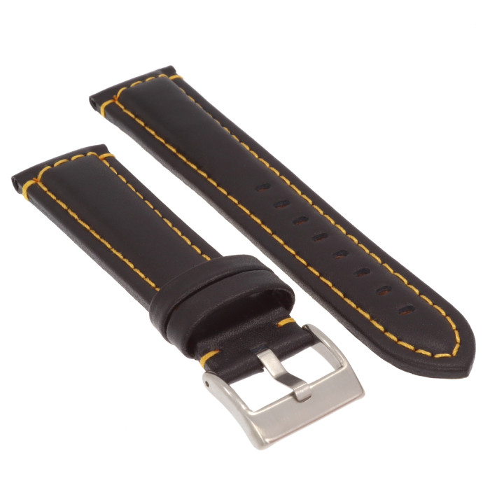 PASEK DO ZEGARKA 22 mm DILOY 393.22.1.10 CZARNY