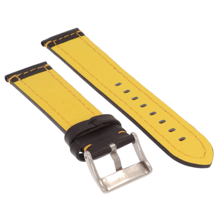 PASEK DO ZEGARKA 22 mm DILOY 393.22.1.10 CZARNY