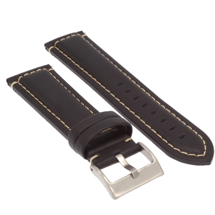 PASEK DO ZEGARKA 24 mm DILOY 393.24.1.22 CZARNY