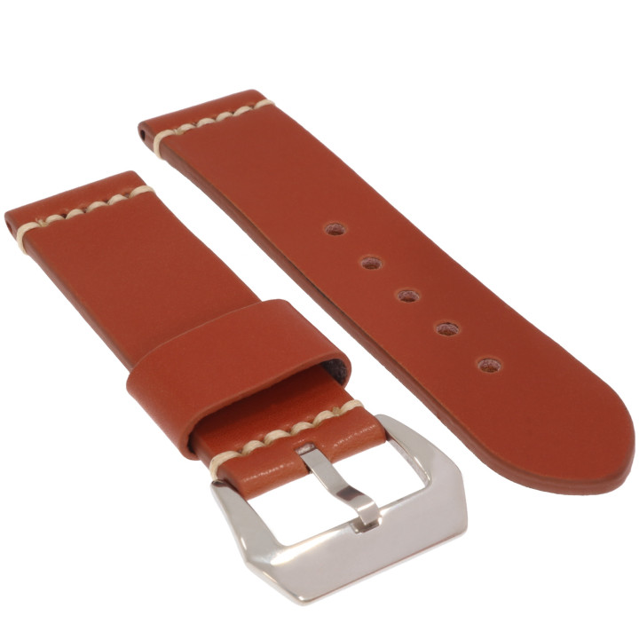 PASEK DO ZEGARKA 24 mm DILOY 392.24.8 BRĄZOWY