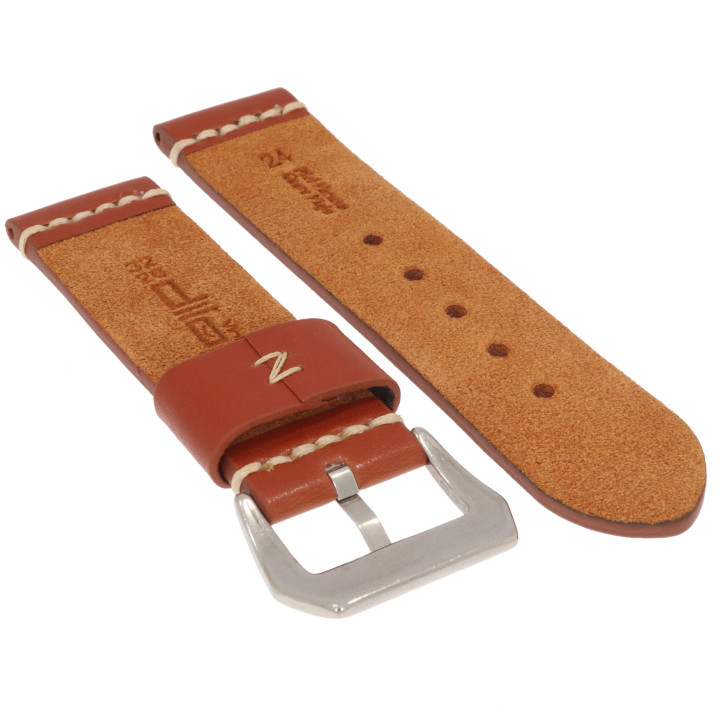 PASEK DO ZEGARKA 24 mm DILOY 392.24.8 BRĄZOWY