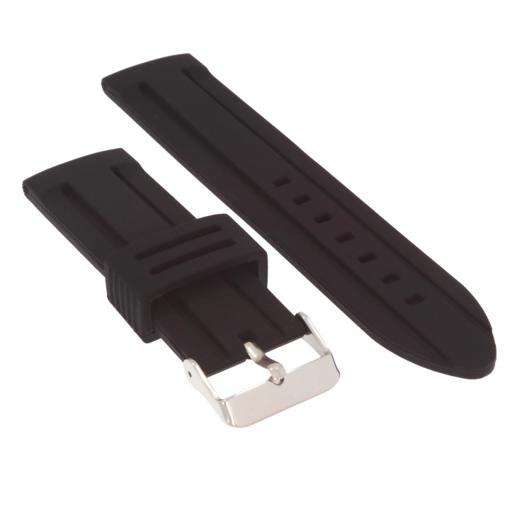 PASEK DO ZEGARKA 24 mm DILOY S253.24.1 CZARNY