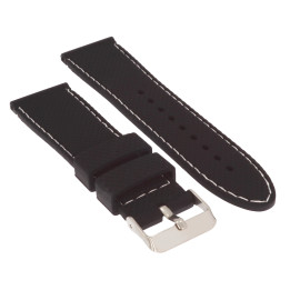 PASEK DO ZEGARKA 24 mm DILOY SBR22.24.1.22 CZARNY