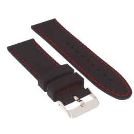 PASEK DO ZEGARKA 24 mm DILOY SBR22.24.1.53 CZARNY