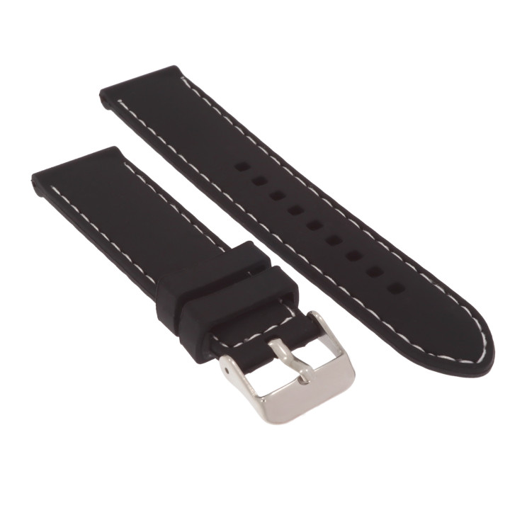 PASEK DO ZEGARKA 20 mm DILOY SBR10.01.20 CZARNY