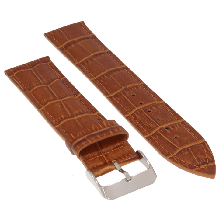 PASEK DO ZEGARKA 24 mm DILOY 379EAEL.24.9 JASNY BRĄZOWY