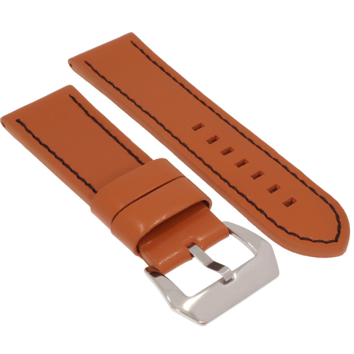 PASEK DO ZEGARKA 26 mm DILOY 384.26.3.1 BRĄZOWY