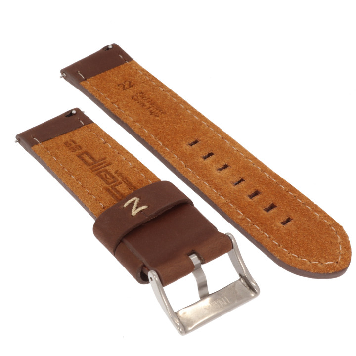 PASEK DO ZEGARKA 22 mm DILOY 384.02.22 BRĄZOWY
