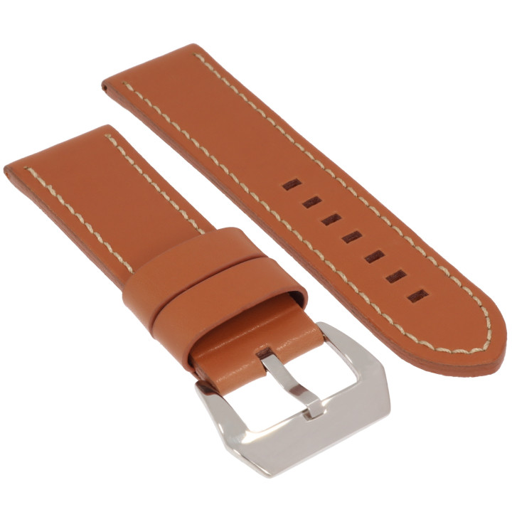 PASEK DO ZEGARKA 26 mm DILOY 384.26.3 (1) BRĄZOWY