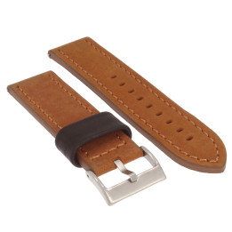 PASEK DO ZEGARKA 24 mm DILOY 399.03.24 BRĄZOWY