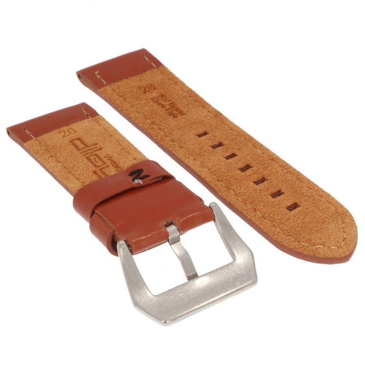 PASEK DO ZEGARKA 26 mm DILOY 384.26.8.1 BRĄZOWY