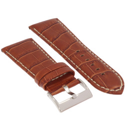 PASEK DO ZEGARKA 30 mm DILOY 378EA.30.3 (1) BRĄZOWY