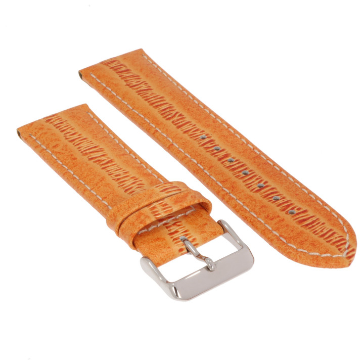 PASEK DO ZEGARKA 24 mm DILOY P266.24.12 POMARAŃCZOWY