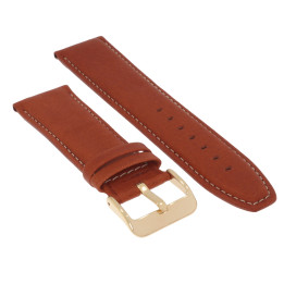 PASEK DO ZEGARKA 24 mm BISSET BS150 BRĄZOWY