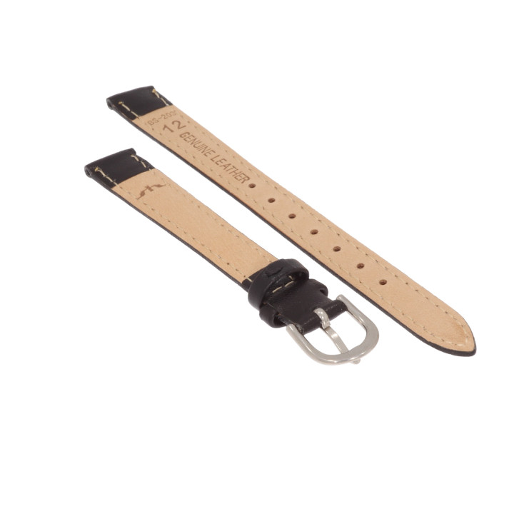 PASEK DO ZEGARKA 12 mm BISSET BS203 CZARNY