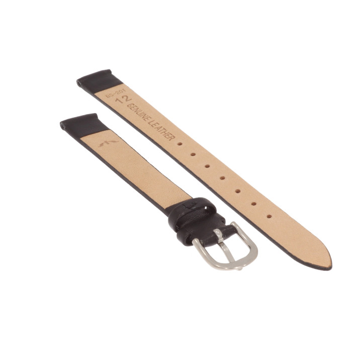 PASEK DO ZEGARKA 12 mm BISSET BS201 CZARNY