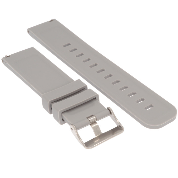 PASEK DO ZEGARKA 22 mm DILOY SBR40.07.22 SILIKON SZARY