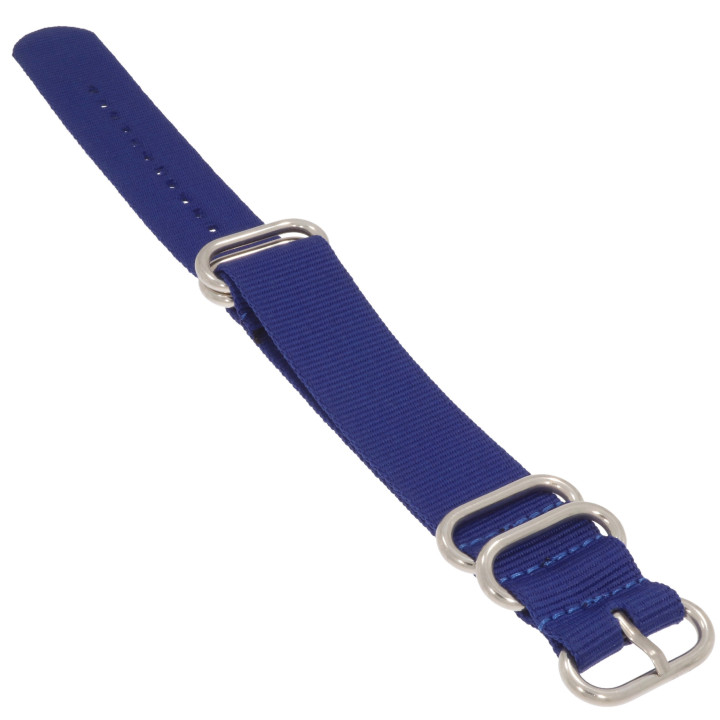 PASEK DO ZEGARKA 22 mm DILOY 409.05.22 PARCIANY NIEBIESKI