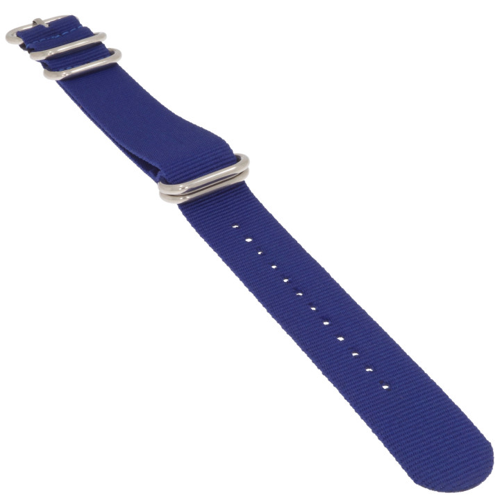 PASEK DO ZEGARKA 22 mm DILOY 409.05.22 PARCIANY NIEBIESKI