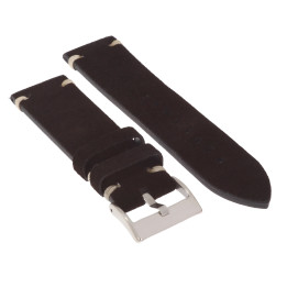 PASEK DO ZEGARKA 24 mm DILOY 417.01.24 NUBUK CZARNY