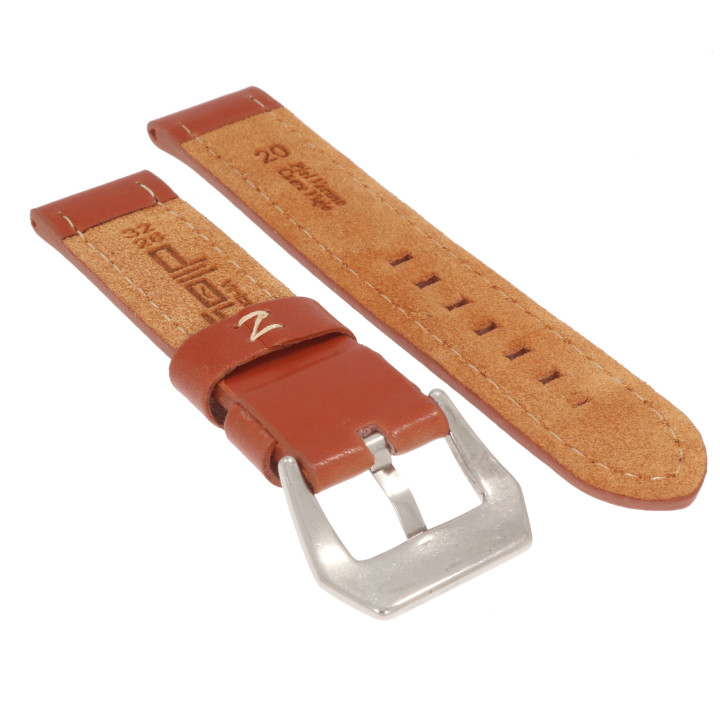 PASEK DO ZEGARKA 20 mm DILOY 384.20.8 (1) BRĄZOWY
