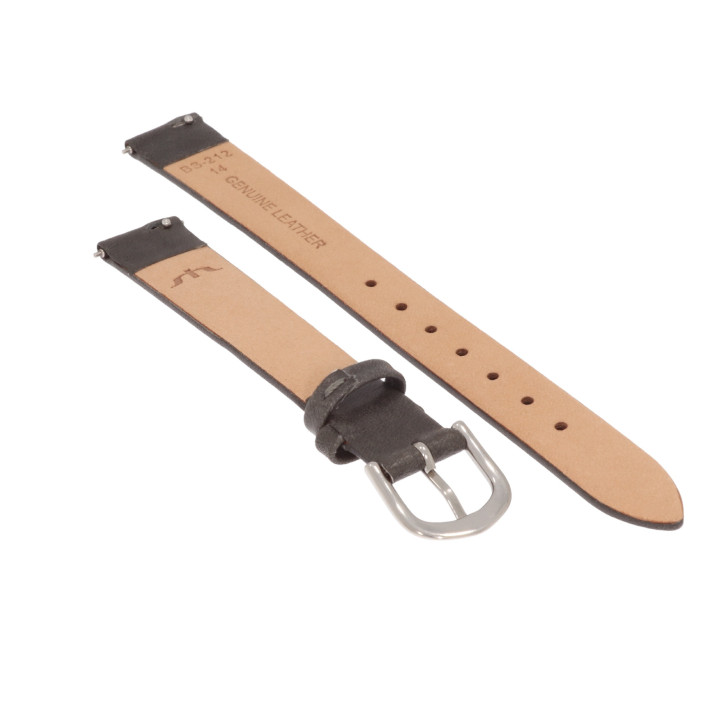 PASEK DO ZEGARKA 14 mm BISSET BS212 CIEMNY SZARY