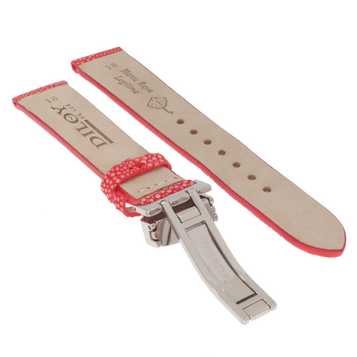PASEK DO ZEGARKA 18 mm DILOY P346.18.14 CZERWONY