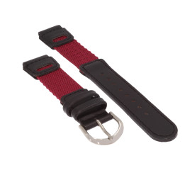 PASEK DO ZEGARKA 16 mm DILOY LK110.16.1.4 BORDOWO - CZARNY
