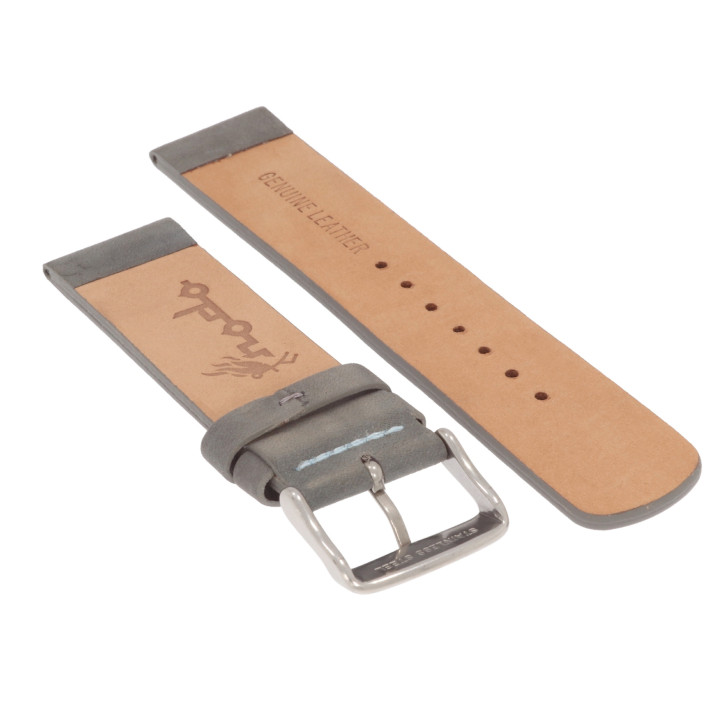 PASEK DO ZEGARKA 22 mm NODO N1415 SZARY NUBUK