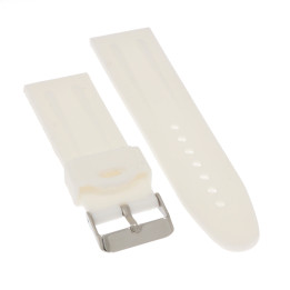 PASEK DO ZEGARKA 24 mm DILOY BR01.24.22 SILIKON BIAŁY