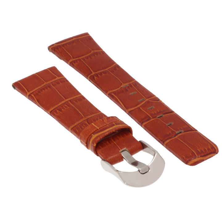 PASEK DO ZEGARKA 24 mm DILOY 329.24.3 BRĄZOWY