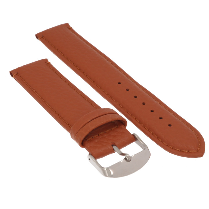 PASEK DO ZEGARKA 22 mm DILOY P205EL.03.22 (1) BRĄZOWY DŁUGI XL